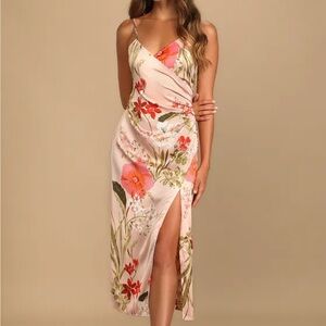 Floral Pink Maxi Dress
